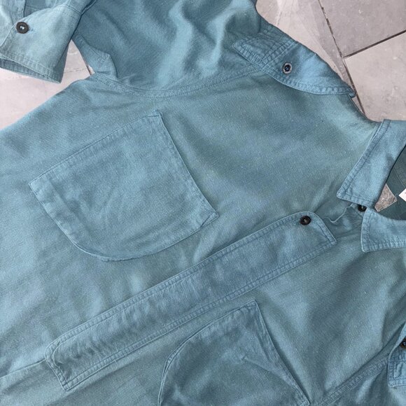 Vintage Dale Clothing Company Teal Button Up Shirt L - Picture 8 of 10